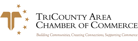 TriCounty Area Chamber of Commerce logo.